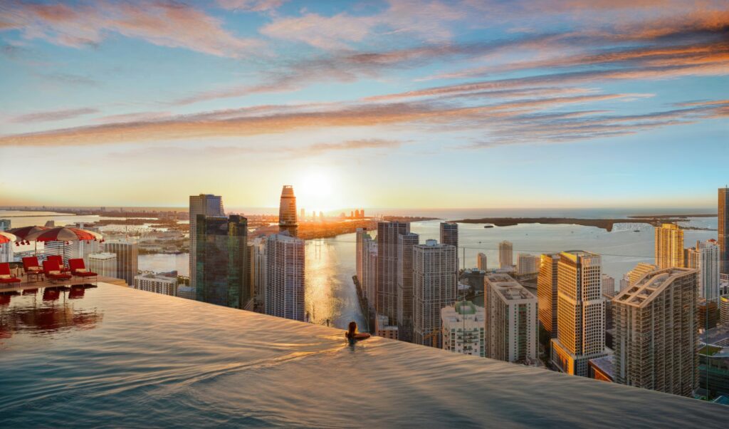 faena residences miami river roof top swimming pool